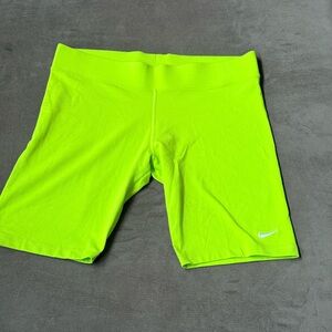 Nike Vibrant Lime Green Athletic Shorts